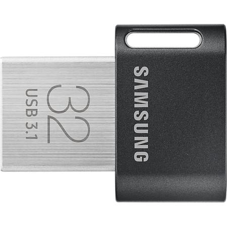 Samsung MUF-32AB 32GB 3.1 (3.1 Gen 1) USB-Type-A-aansluiting Zwart, Roestvrijstaal USB flash drive