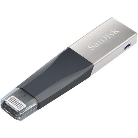 Sandisk IXpand Mini 128GB 128GB USB 3.0 (3.1 Gen 1) USB-Type-A-aansluiting Grijs, Zilver USB flash drive