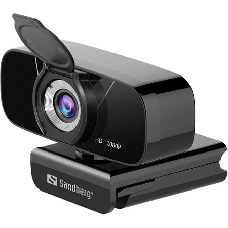 Sandberg 134-15 webcam 2 MP 1920 x 1080 Pixels USB 2.0 Zwart