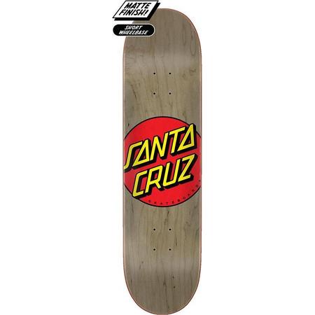 Santa Cruz Classic Dot 8.375 skateboard deck brown