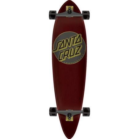 Santa Cruz Classic Dot Pintail longboard maroon