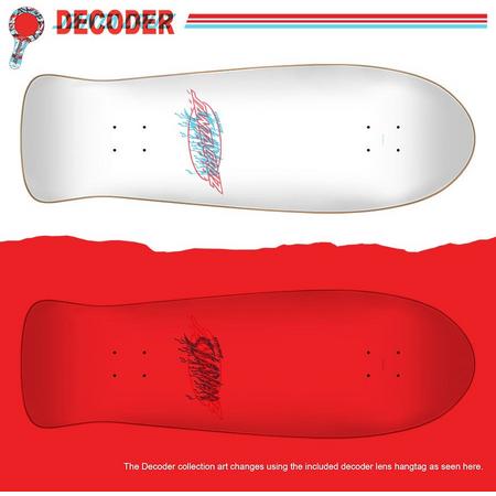 Santa Cruz Meek Slasher Decoder 10.1 oldschool skateboard deck