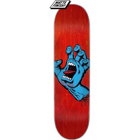 Santa Cruz Screaming Hand  8.0 skateboard deck red