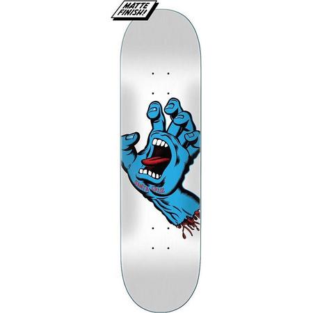 Santa Cruz Screaming Hand 8.25 skateboard deck white