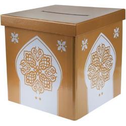 Enveloppen/moneybox Oriental goud met wit - moneybox - cardbox - trouwen - bruiloft - huwelijk