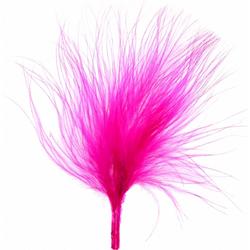 Santex Hobby knutsel veren - 20x - fuchsia roze - 7 cm - sierveren - decoratie