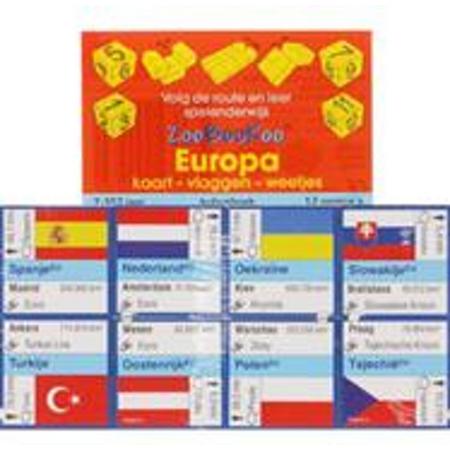 ZooBooKoo kubusboek - Europa Kaart,Vlaggen, Weetjes