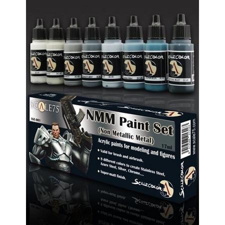 NMM Paint Set Steel - 8 kleuren - 17ml - SSE-001