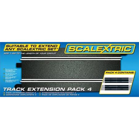 Scalextric - Track Extension Pack 4 4 X Standard Straights (Sc8526)