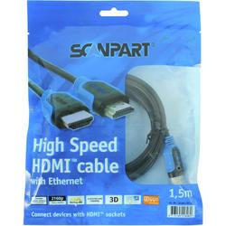 aansluitkabel HDMI High Speed ethernet 1,5m