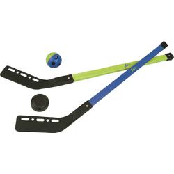   Straathockeyset - 2 x Stick, 1x Bal, 1x Puck - 77,5 cm - 4-Delig