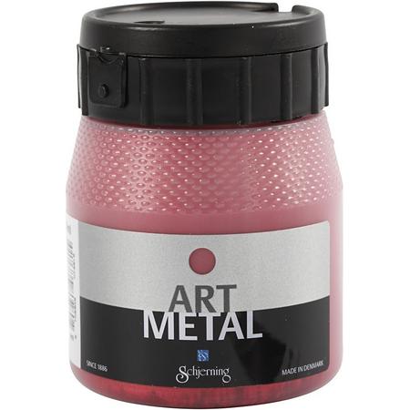 Art Metal verf, 250 ml, Lava rood