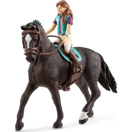Schleich Lisa en Storm 42516 - Paard Speelfiguur - Horse Club - 5 x 18 x 15 cm