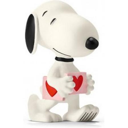 Snoopy Peanuts - Snoopy lopend met hart - 5 cm hoog
