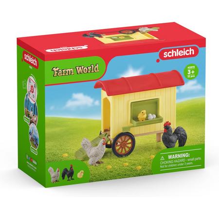 schleich FARM WORLD - Kippenhok - Kinderspeelgoed voor Jongens en Meisjes - 3 tot 8 jaar - 42572