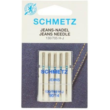 Naaimachinenaalden Schmetz Jeans naalden 130/705 H-J 90/14 5 stuks