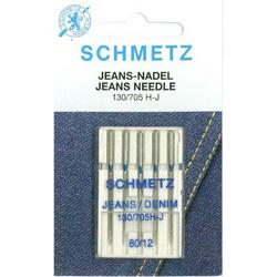Schmetz Jeans - Naald 5 stuks  Dikte 80/12