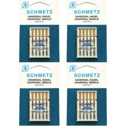 Schmetz machinenaalden assorti 70-90 (5 naalden) universeel, 4 kaarten