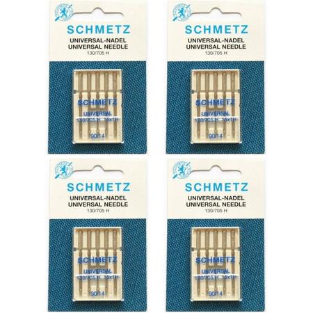 Schmetz machinenaalden nr.90 (5 naalden) universeel, 4 kaarten