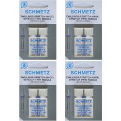 Schmetz machinenaalden tweelingnaald Stretch 2,5-75 universeel, 4 kaarten
