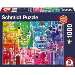 Puzzel - SCHMIDT SPIELE - De kleuren van de regenboog - 1000 stukjes