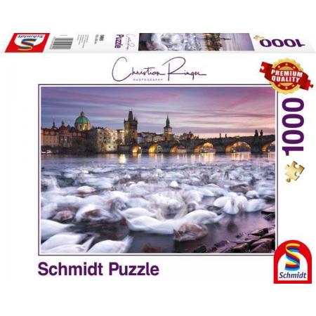Schmidt Spiele Prague – Swans Legpuzzel 1000 stuk(s) Liggend