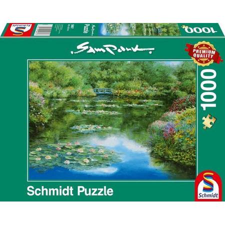 Schmidt puzzel Waterlely Vijver, 1000 stukjes - Puzzel