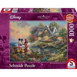 Thomas Kinkade legpuzzel Mickey en Minnies Sweetheart Cave (1000 stukjes)