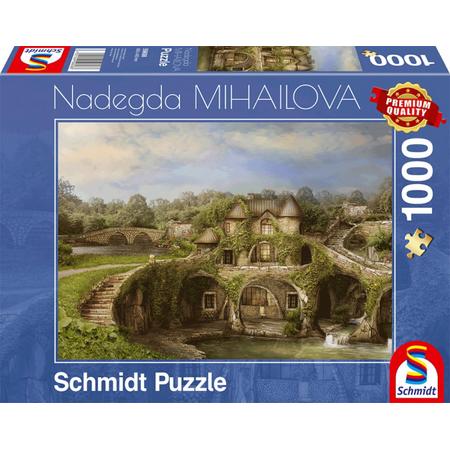 Nadegda Mihailova legpuzzel Huis bij het meer 1000 stukjes