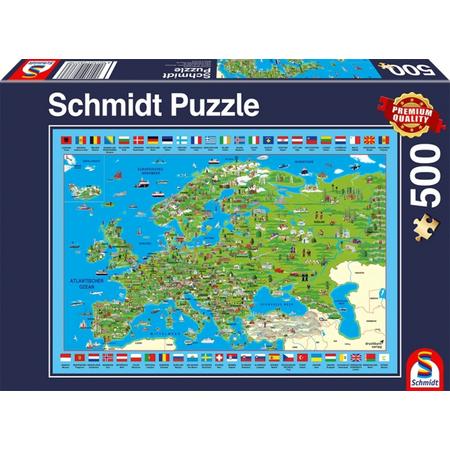 Ontdek Europa! 500 stukjes Puzzel