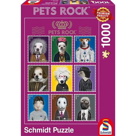 Pets Rock - Arts 1000 pcs Legpuzzel