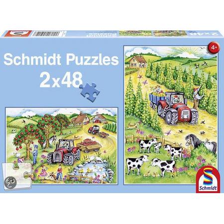Schmidt 2-in-1 Puzzel - Oogsttijd