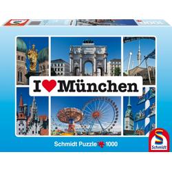 Schmidt Puzzel - I love Munchen