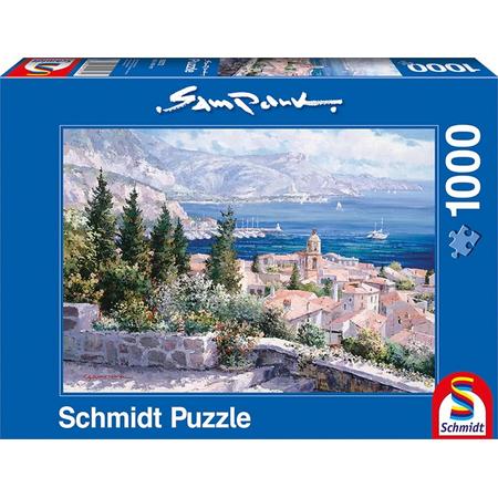 Schmidt Puzzel - Sam Park Over de daken van St.Tropez - 1000 Stukjes