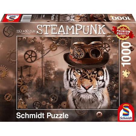 Steampunk Tijger, 1000 stukjes Puzzel