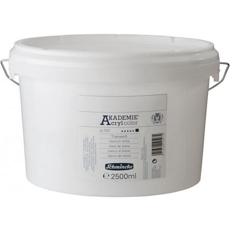 Schmincke AKADEMIE® Acryl color, opaque, 2500 ml, titanium white (111)