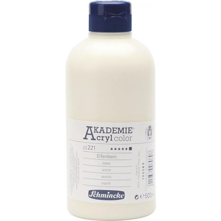 Schmincke AKADEMIE® Acryl color, opaque, 500 ml, ivory (221)
