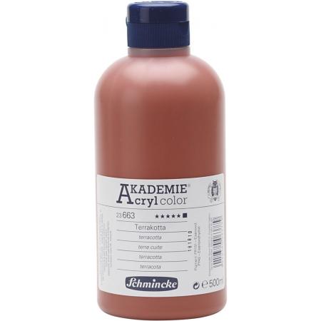 Schmincke AKADEMIE® Acryl color, opaque, 500 ml, terracotta (663)
