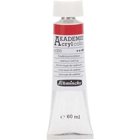Schmincke AKADEMIE® Acryl color, opaque, fade resistant, 60 ml, cadmium red hue (335)