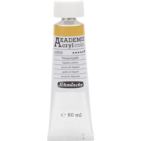 Schmincke AKADEMIE® Acryl color, semi-opaque, 60 ml, naples yellow (659)