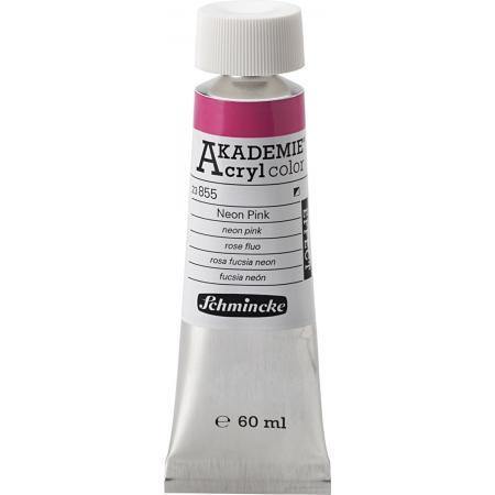 Schmincke AKADEMIE® Acryl color, semi-opaque, 60 ml, neon pink (855)