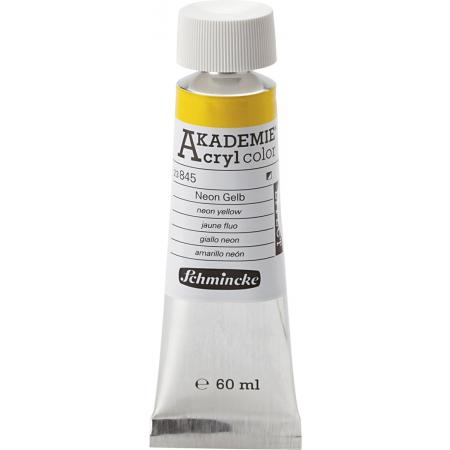 Schmincke AKADEMIE® Acryl color, semi-opaque, 60 ml, neon yellow (845)