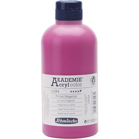 Schmincke AKADEMIE® Acryl color, semi-opaque, good fade resistant, 500 ml, primary magenta (344)