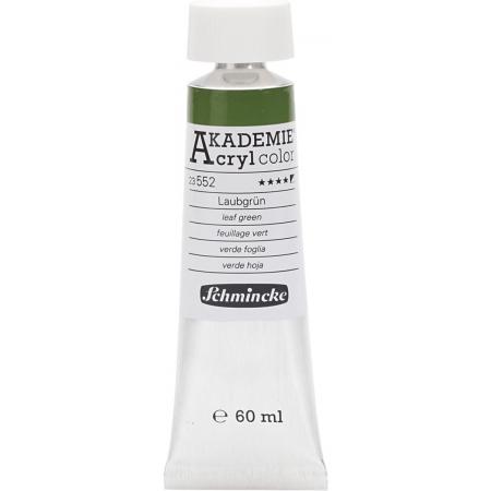 Schmincke AKADEMIE® Acryl color, semi-opaque, good fade resistant, 60 ml, leaf green (552)