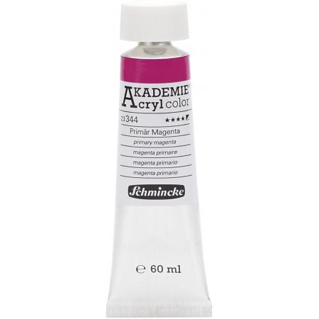 Schmincke AKADEMIE® Acryl color, semi-opaque, good fade resistant, 60 ml, primary magenta (344)