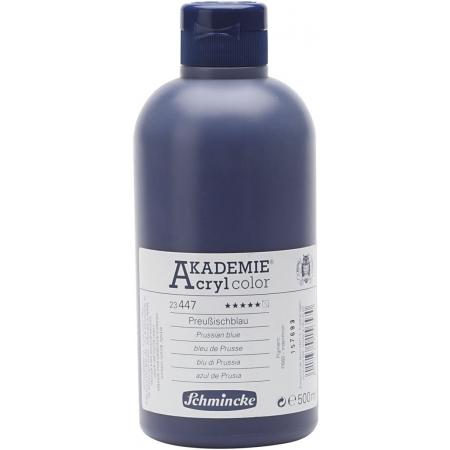 Schmincke AKADEMIE® Acryl color, semi-transparent, 500 ml, prussian blue (447)