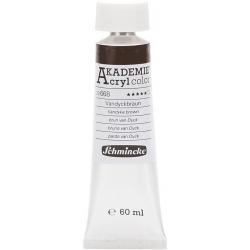 Schmincke AKADEMIE® Acryl color, semi-transparent, 60 ml, vandyke brown (668)