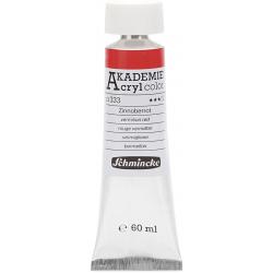 Schmincke AKADEMIE® Acryl color, semi-transparent, fade resistant, 60 ml, vermilion red (333)