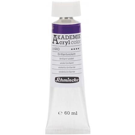 Schmincke AKADEMIE® Acryl color, transparent, good fade resistant, 60 ml, brilliant violet (440)
