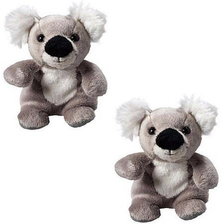 2x Pluche koala zusjes knuffels met beschrijfbaar label - 11 cm - Knuffeldieren - Speelgoed